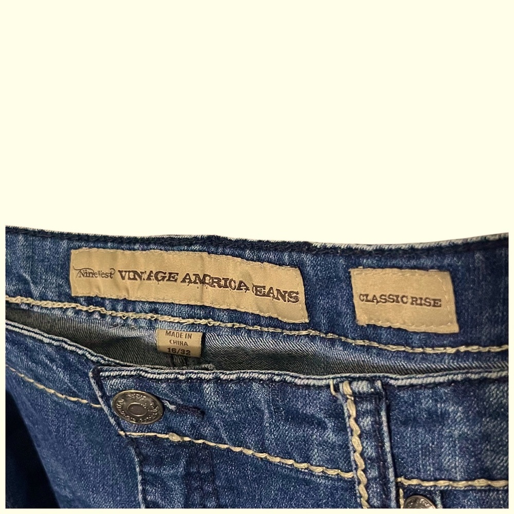 Nine West Vintage America Denim Capris Size 16 - Picture 3 of 3